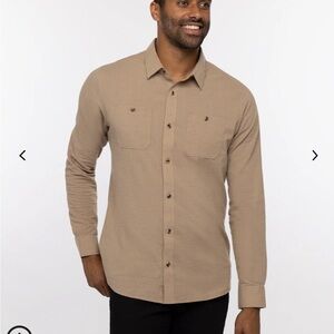 Travis Mathew NWT CLOUD FLANNEL BUTTON-UP